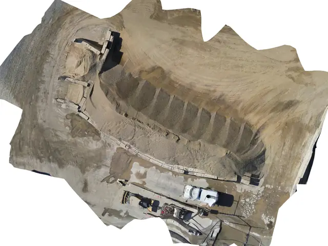 Orthomosaic of a rock quarry