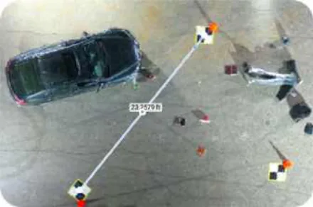 Pix4D Mapper point cloud measuring the GCP4 to GCP5 line (Location 4)