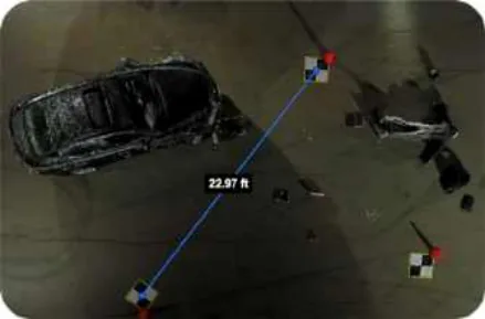 SkyeBrowse video-based 3D model measuring the GCP4 to GCP5 line (Location 4)